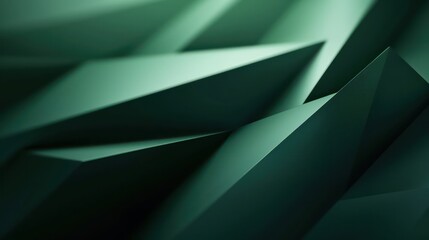 Abstract dark green background featuring geometric minimal style.
