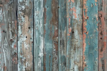 A wooden surface with a blue and brown color scheme