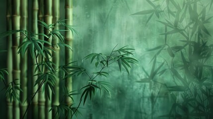 Bamboo tree backdrop