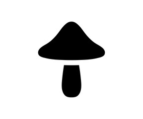 Mushroom icon. Boletus icon. Flat mushrom illustration.