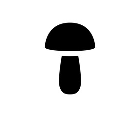 Mushroom icon. Boletus icon. Flat mushrom illustration.