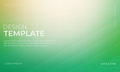 Creative Vector Gradient grainy texture with shades of green white and gold