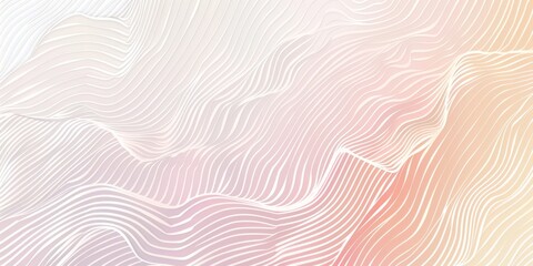 Soft pink and white background featuring undulating wavy line, creating a soothing and graceful atmosphere
