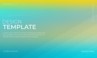 Creative Vector Gradient Grainy Texture with Yellow Gray and Turquoise Hues