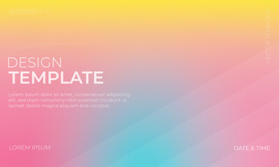Colorful Cyan and Yellow Vector Gradient Texture