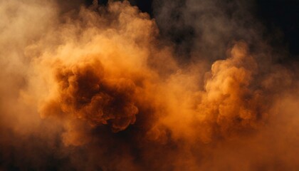 Fototapeta na wymiar ai genertative of hyper realistic of a The ferocity of these orange clouds with dark backgrounds