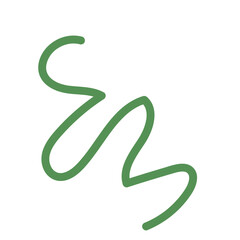 Obraz premium Green squiggle lines abstract 