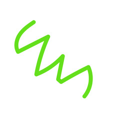 Green squiggle lines abstract 