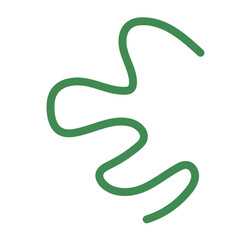 Fototapeta premium Green squiggle lines abstract 