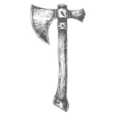 ax images using Old engraving style body black color only