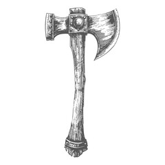 ax images using Old engraving style body black color only