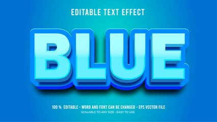 Obraz premium bule sale editable text effect