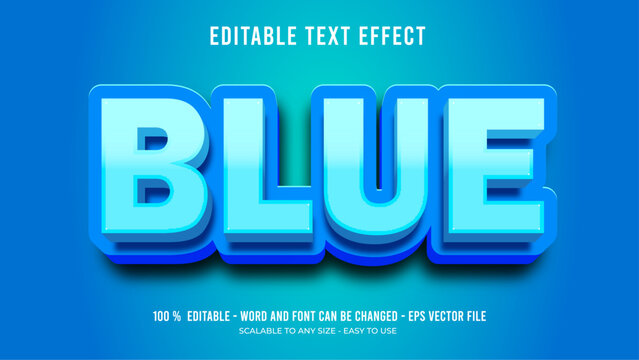 bule sale editable text effect