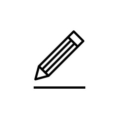 Edit icon vector isolated on white background. Pencil icon. sign up Icon vector. edit text