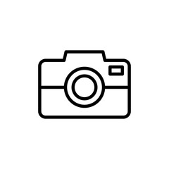 Camera Icon vector isolated on white background. Camera symbol. Camera vector icon