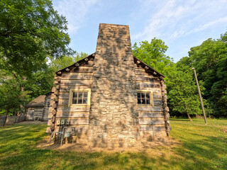 Visitor's Center at Lincoln’s New Salem in Petersburg, Illinois. Lincoln's New Salem State...