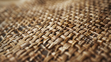 Close-up Texture of Oxford Cloth - Detailed Crosshatch Weave in Nuanced Colors - obrazy, fototapety, plakaty