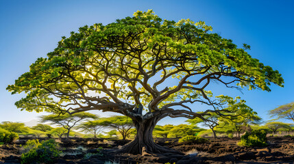 Majestic Oyamel Tree Stand Tall and Proud in Stunning Natural Landscape