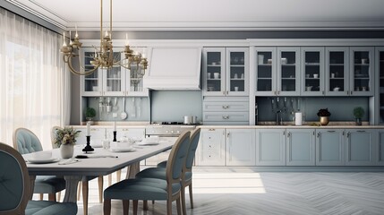 Fototapeta na wymiar modern kitchen interior design