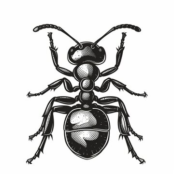 recommend clip art: Engraving illustration of ant