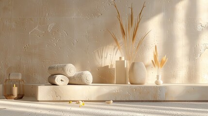 spa background for display or montage products. 3d render