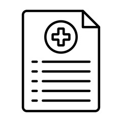 Fototapeta premium Medical History Icon