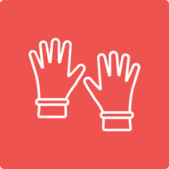 Fototapeta premium Rubber Gloves Icon