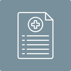 Fototapeta premium Medical History Icon