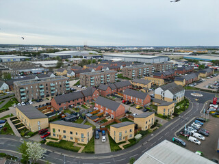 Aerial View of Central Dartford London City of England United Kingdom,