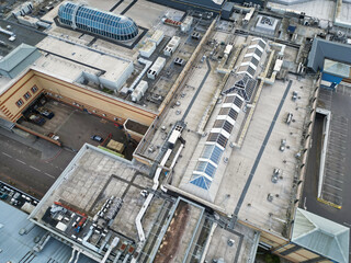 Aerial View of Central Dartford London City of England United Kingdom,
