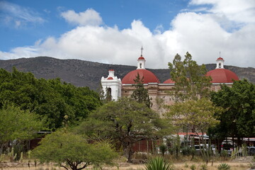 Church of San Pedro at the archaeological site of Mitla, in San Pablo Villa de Mitla, Oaxaca, Mexico