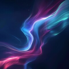 Magenta Cyan Northern Lights Aurora