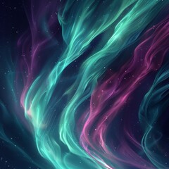 Magenta Cyan Northern Lights Aurora