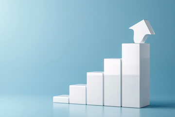 Fototapeta premium Business chart showing trends