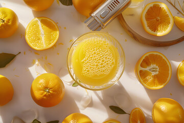 Refreshing Homemade Orange Juice: From Preparation to Glass, A Feast for the Eyes