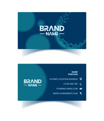 Business card design for golf club with abstract golf ball  for brand identity mockup	