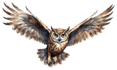 PNG Animal bird owl creativity - obrazy, fototapety, plakaty
