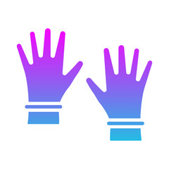Fototapeta premium Rubber Gloves Icon