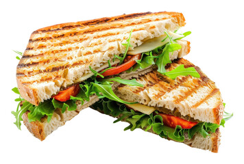 Obraz premium PNG Panini sandwich vegetable produce lunch