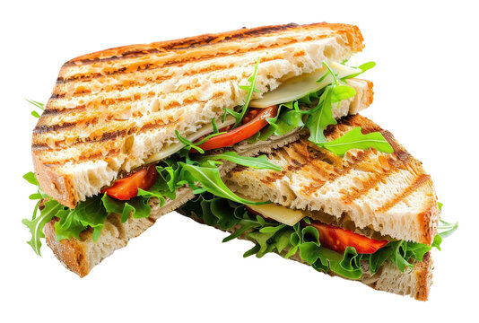 Naklejki PNG Panini sandwich vegetable produce lunch