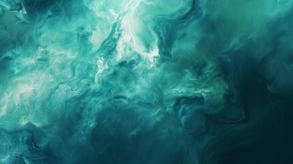 Fototapeta na wymiar Abstract art teal blue green gradient paint background with liquid fluid grunge texture. hyper realistic 