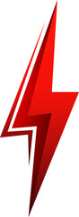 Lightning bolt .Thunderbolt logo icon silhouette logo isolated  illustration - obrazy, fototapety, plakaty