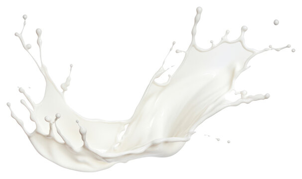 PNG  Splashed milk white white background refreshment