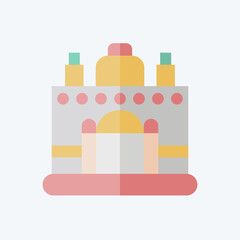 Icon Vientiane. related to Capital symbol. flat style. simple design editable. simple illustration