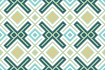 Ikat Fabric Paisley Embroidery Background. Ikat Damask Geometric Ethnic Oriental Pattern traditional.aztec Style Abstract Vector illustration.design for Texture,fabric,clothing,wrapping,sarong.
