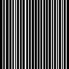 Obraz premium Black and White lines similar to a bar code in a repeating pattern of stripes