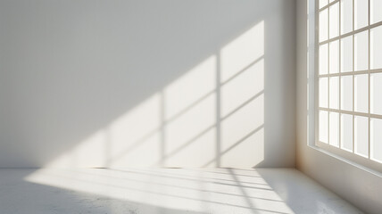 Minimalist White Space with Crisp Shadows