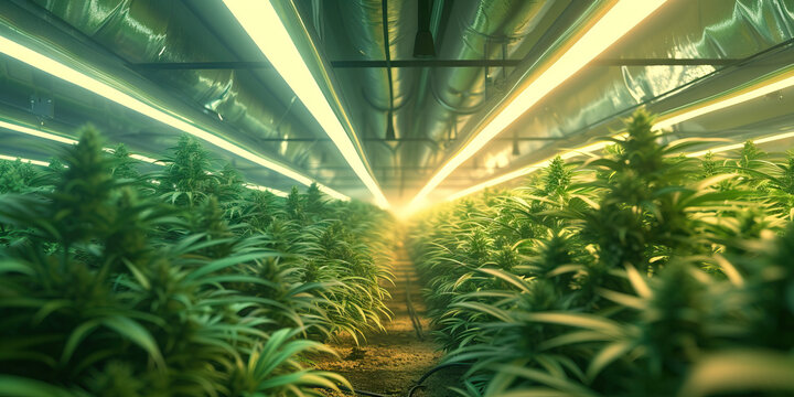 Legal Cannabis Industry: Commercial Marijuana Plants Cultivated for Legal Sale