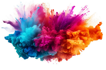 Creativity unleashed in a colorful explosion. - obrazy, fototapety, plakaty