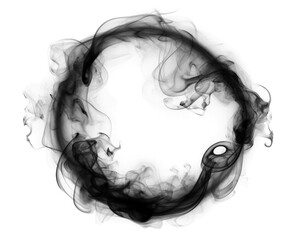 PNG Smoke ring circle black black background